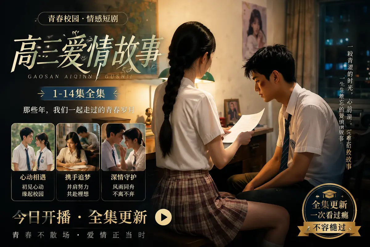 《高三爱情故事if篇》黄豆魔改AI短剧蓝光修复中字版-百度网盘阿里云盘资源直链-高清零卡顿在线观看-免费全集无删减