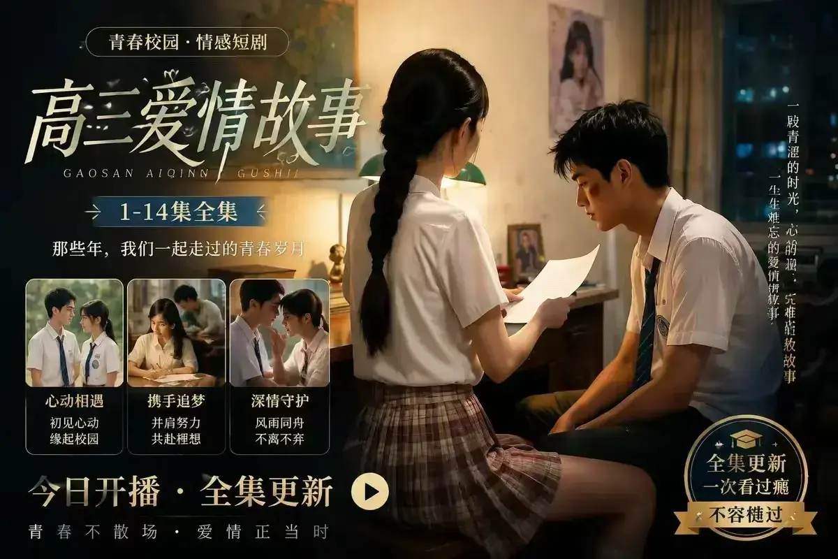 AI短剧《B中爱情故事》未删减完整版-4KHDR高清观看-百度网盘在线秒存-校园爱情故事天花板